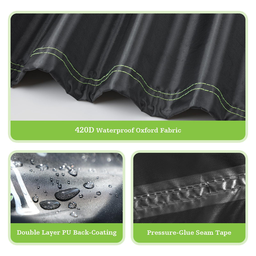 UIRWAY 420D Heavy Duty Garden Furniture Cover - Waterproof Patio Table Cover