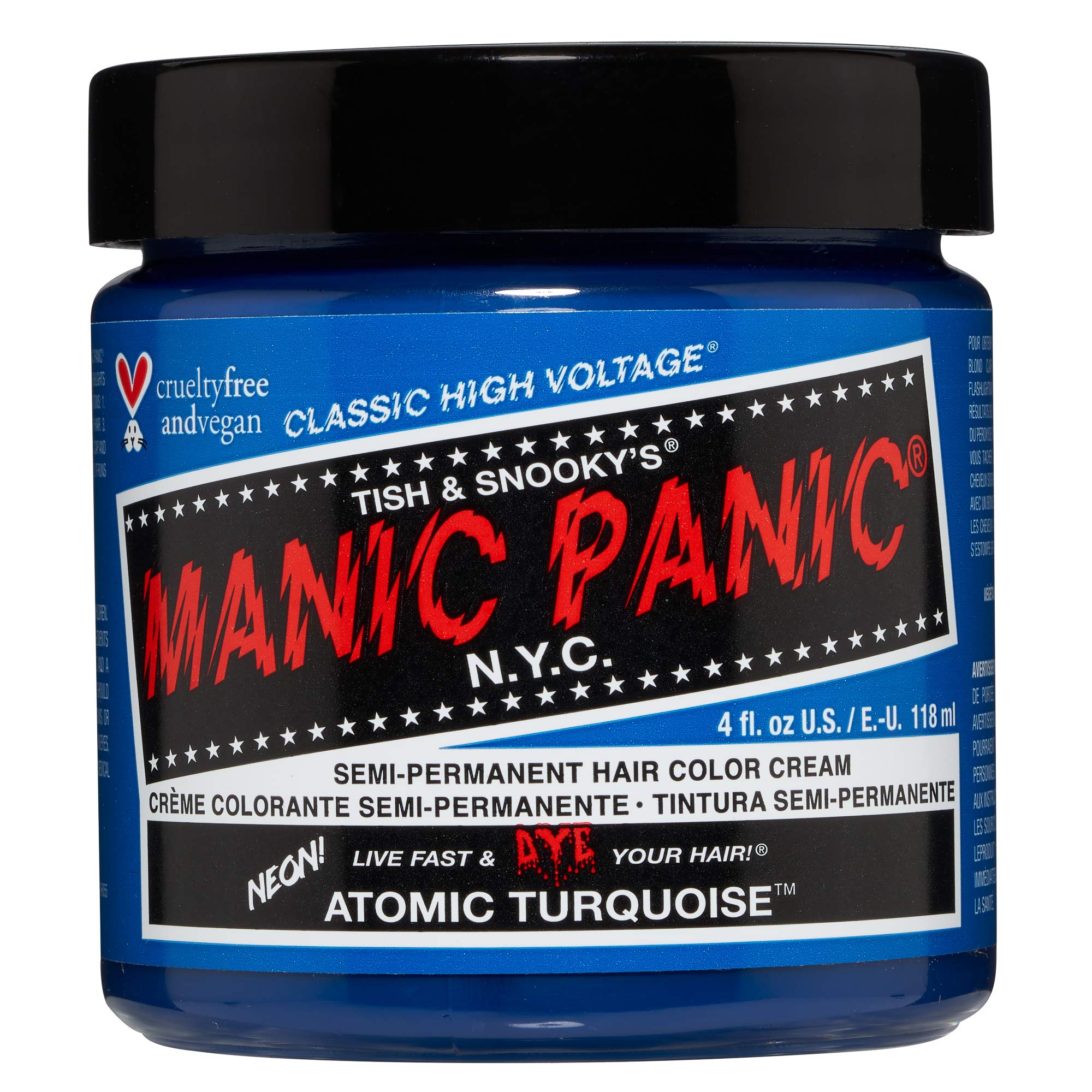 Manic Panic Atomic Turquoise High Voltage Classic Cream Hair Dye | 4oz