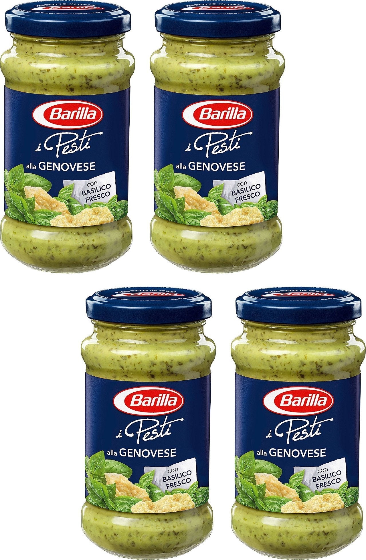 Barilla Pesto alla Genovese - Fresh Basil Pasta Sauce - 6oz (Pack of 4)