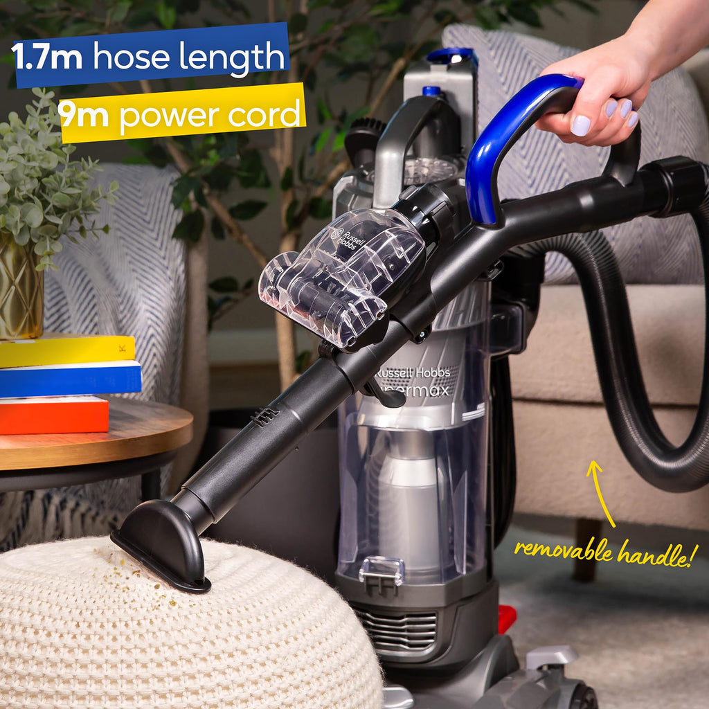 Russell Hobbs Hypermax Upright Vacuum – 4L Multi-Cyclonic Pet Cleaner
