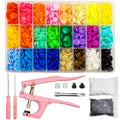 ChaliGoo T5 Plastic Snap Fasteners Kit - 460 Sets with Pliers, 24 Colors