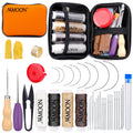 38Pcs Upholstery Repair Kit – Leather Sewing Tools & Waxed Thread