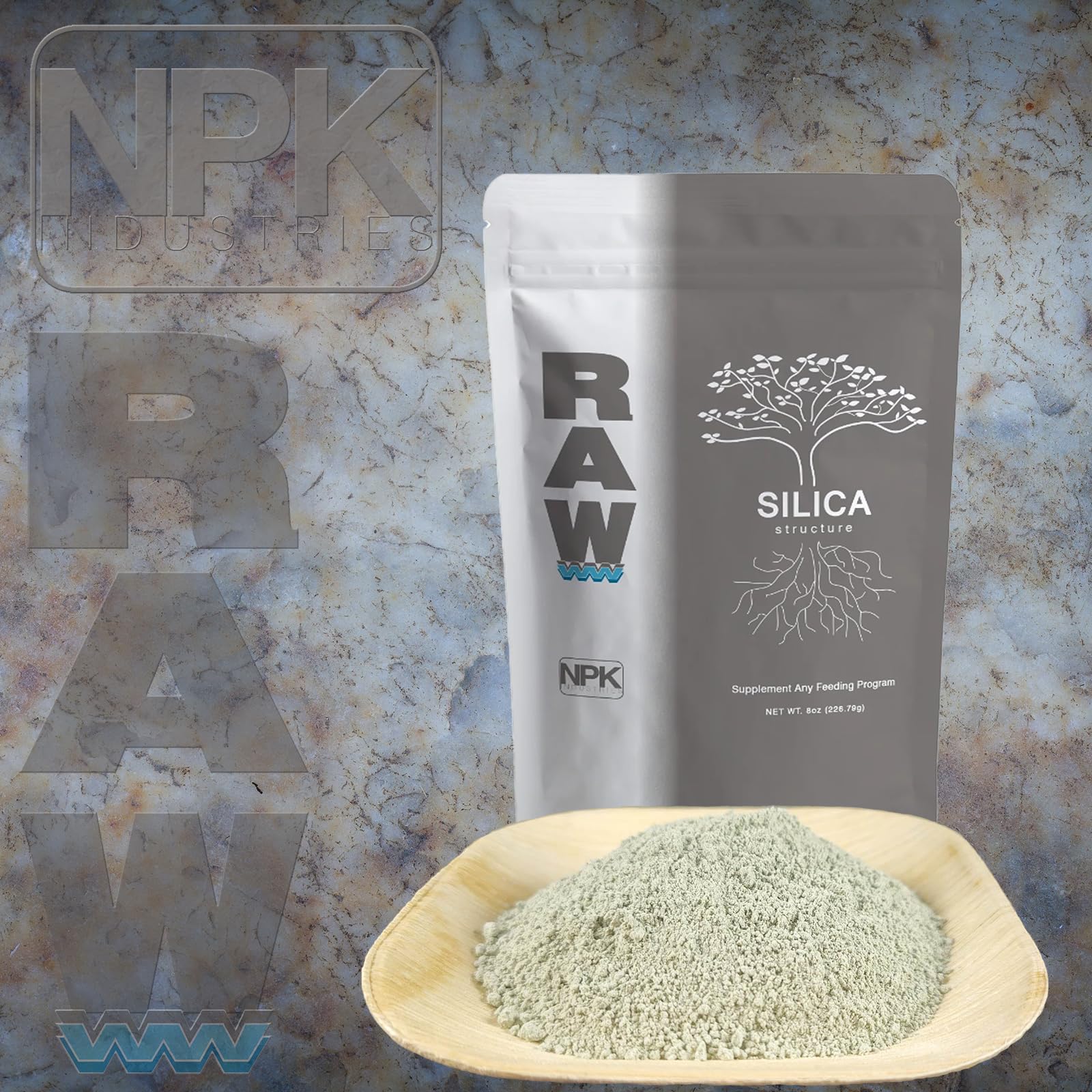 RAW Silica 8oz - High-Purity Silicon Dioxide Plant Supplement