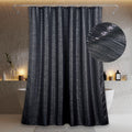 Black Silver Glitter Shower Curtain: Waterproof Washable, 200Lx183W - image 1