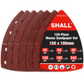 SHALL 120-Piece Mouse Sanding Pads - Assorted Grits 40-240 for Sanders