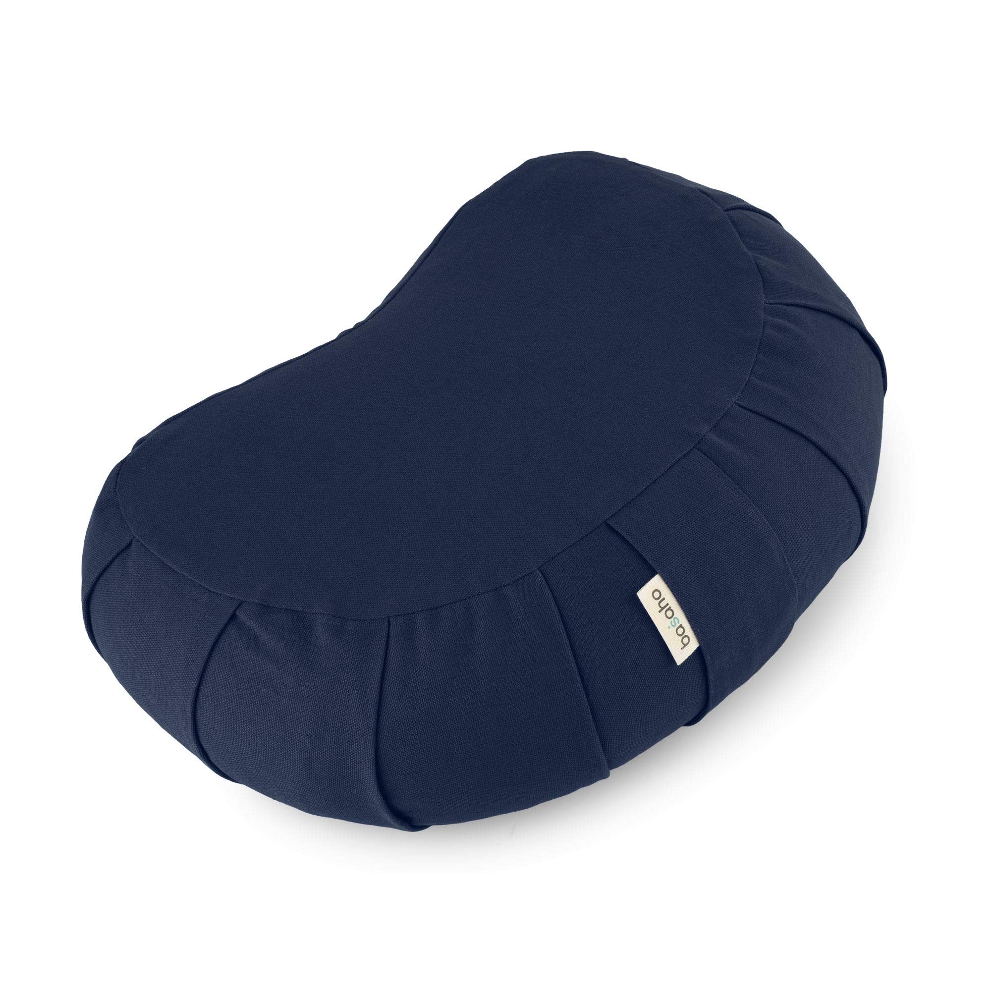 basaho Crescent Zafu Meditation Cushion | Organic Cotton | Midnight Blue
