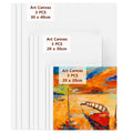 Koncci Cotton Canvas Panels - 9 Pack Multi-Size Set for Acrylic & Oil