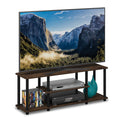 Furinno Turn-N-Tube 3-Tier TV Stand for 50 Inch TV | Columbia Walnut