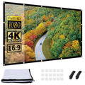 OWill 120 Inch Projector Screen | 16:9 HD Foldable Home Theater Display