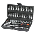 ValueMax 46-Piece Socket Set | 1/4" Drive Cr-V Steel Ratchet Tool Kit