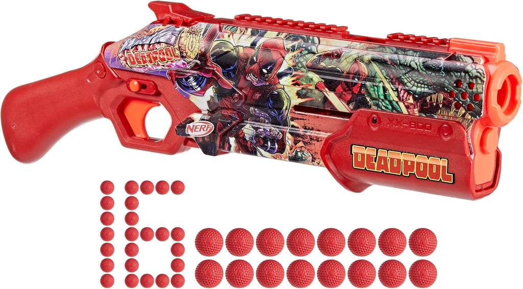 Nerf Rival Marvel Deadpool Blaster – 8-Round Capacity Toy Blaster