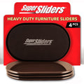 Super Sliders XL Heavy Furniture Movers for Carpet, Brown, 4 Count