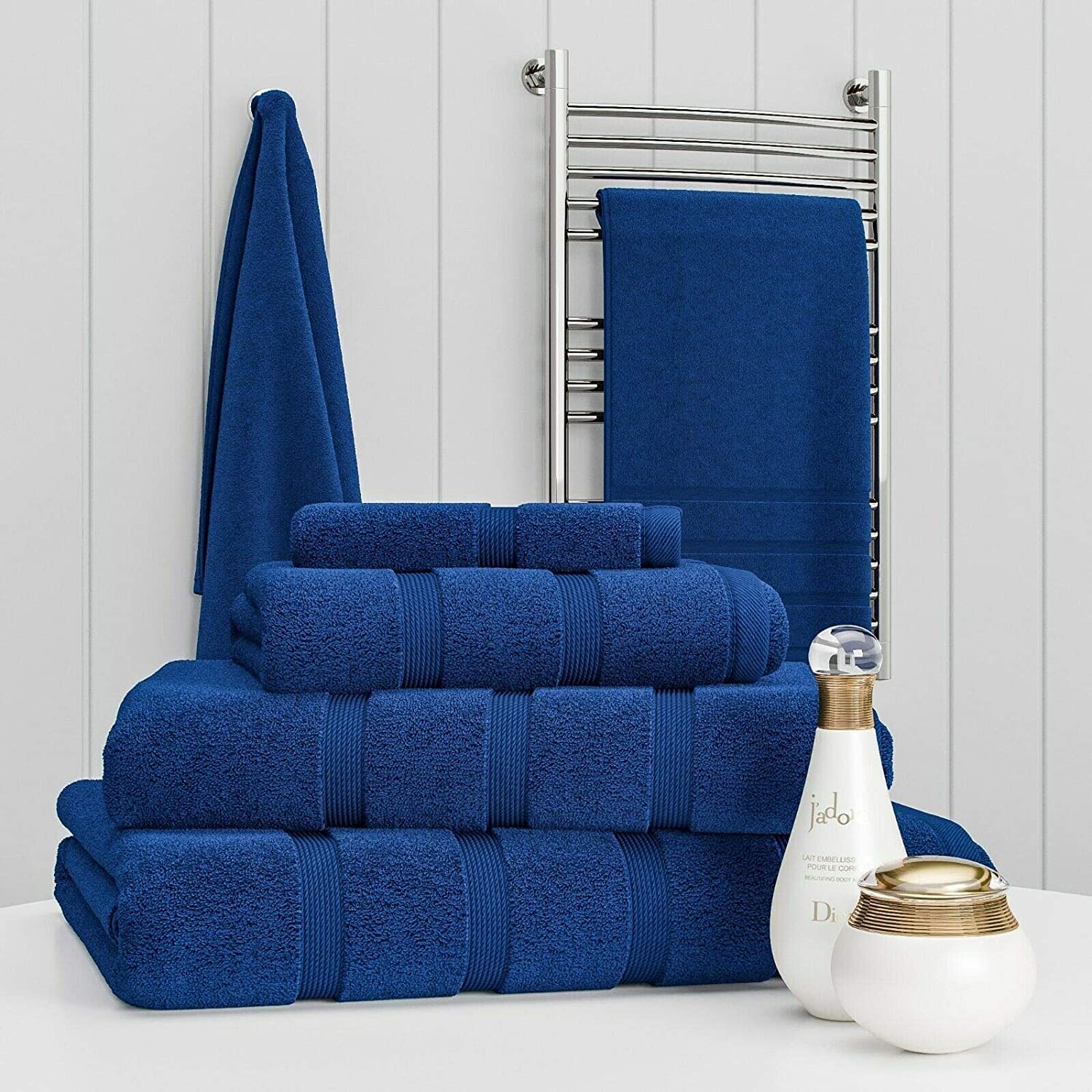 Egyptian Cotton 2 Piece Luxury Towel Set - 500 GSM Navy