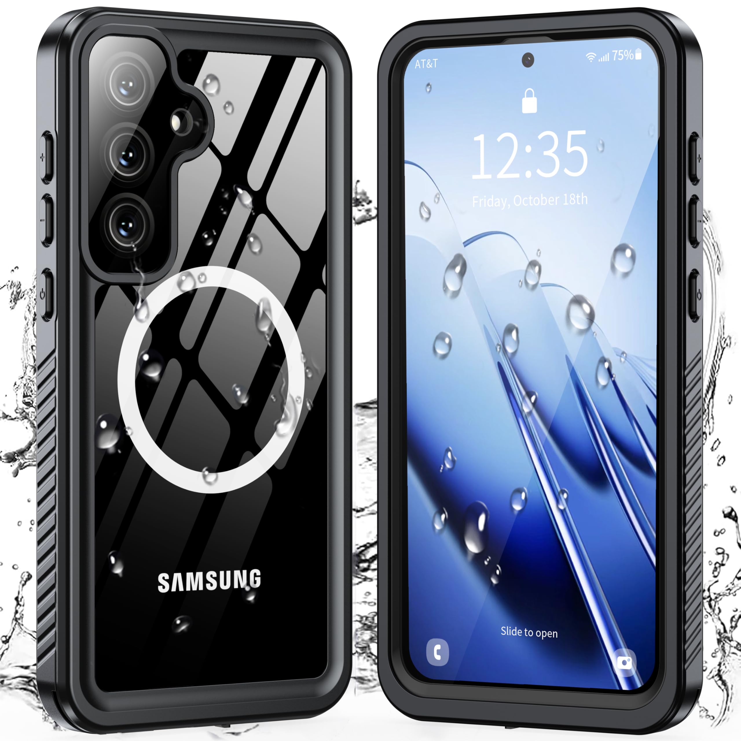 ANTSHARE Samsung Galaxy S25 FE Case | IP68 Waterproof MagSafe Cover