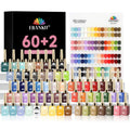 EBANKU 60 Colors Gel Nail Polish Set | 15ml UV LED Kit with Base & Top Coat