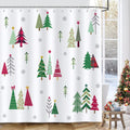 Bonhause Christmas Tree Shower Curtain | Waterproof Polyester, 180x180cm