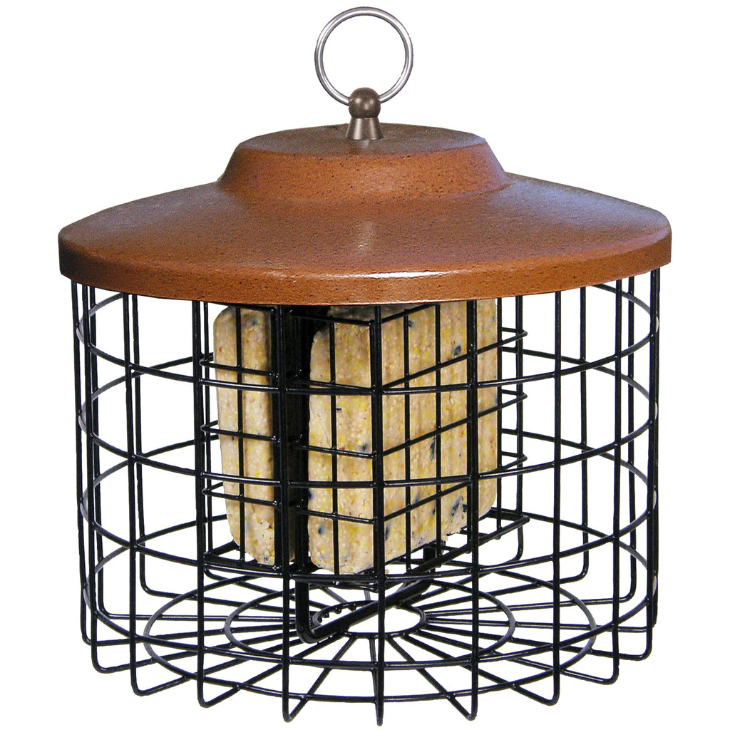 More Birds Squirrel-X Double Suet Feeder – Squirrel Proof Caged Steel