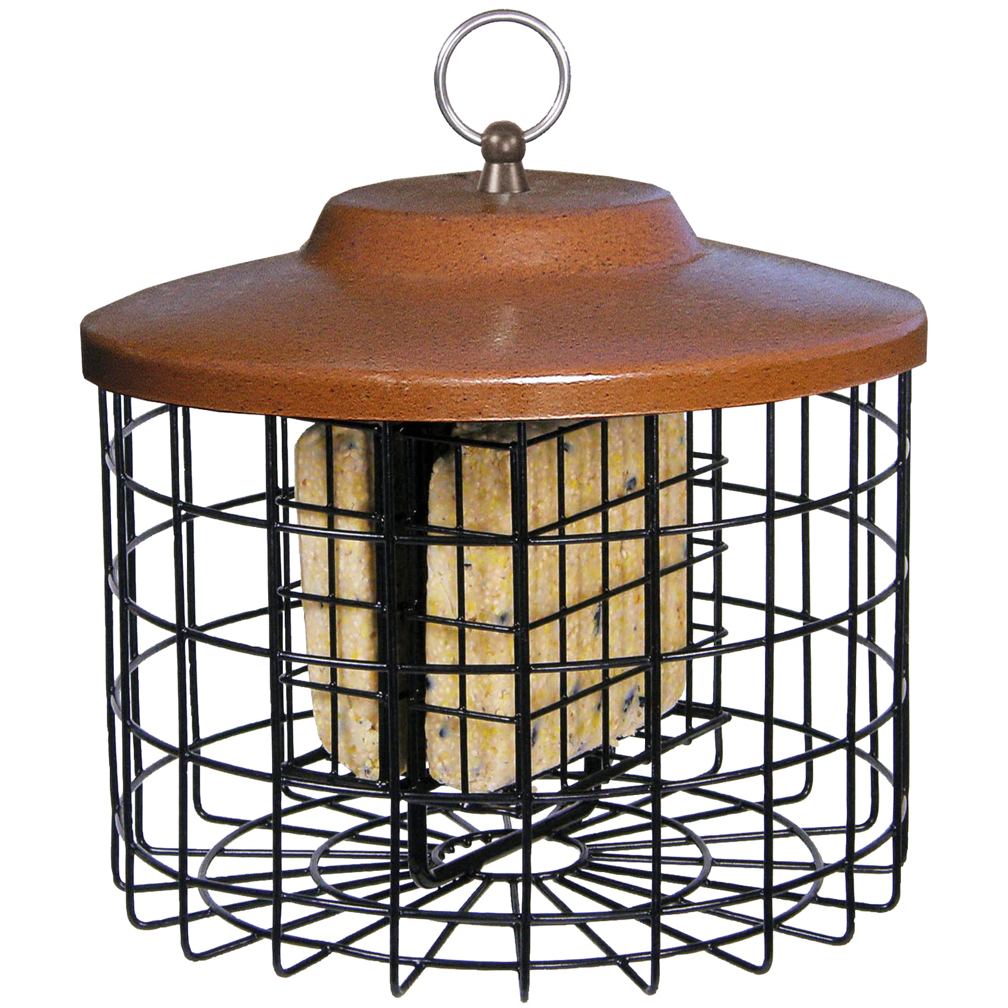 More Birds Squirrel-X Double Suet Feeder – Squirrel Proof Caged Steel