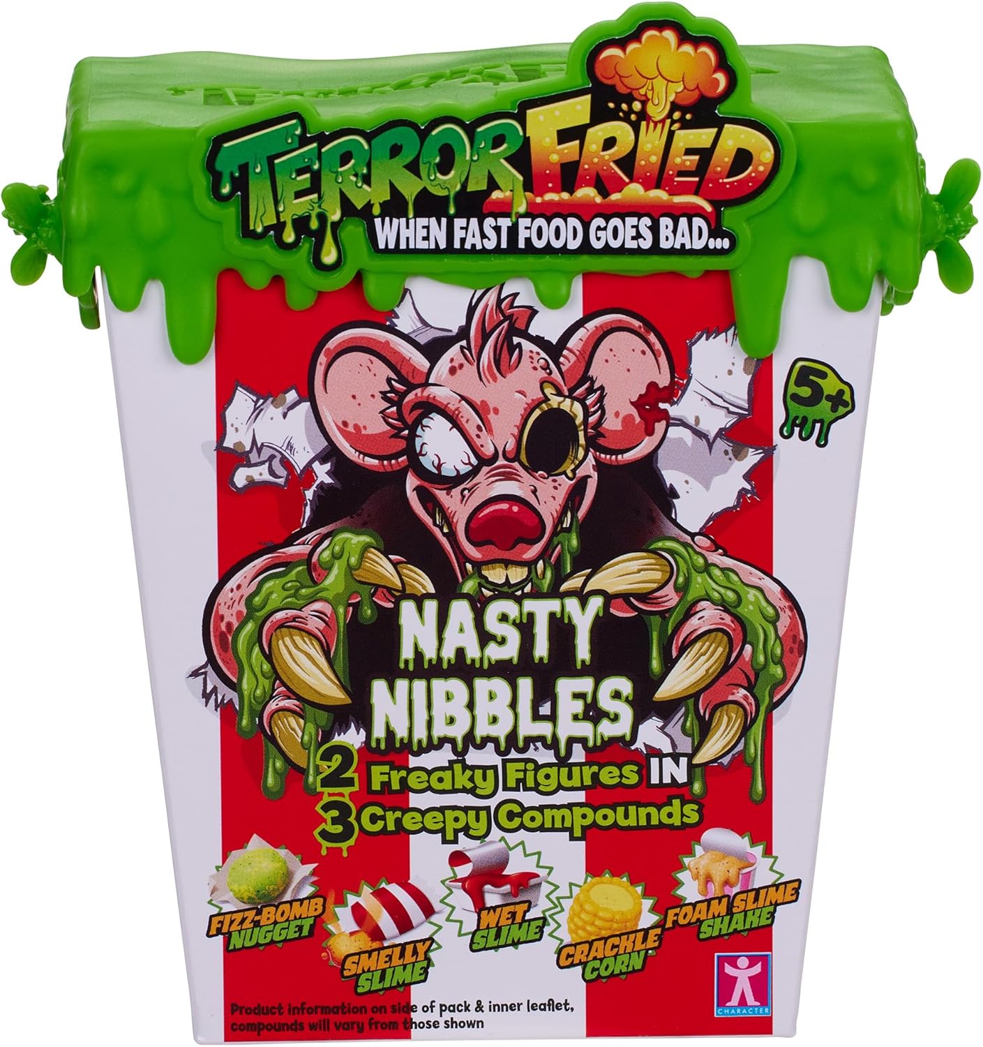 Terror Fried Nasty Nibbles Gross Collectibles with Slime & Figures