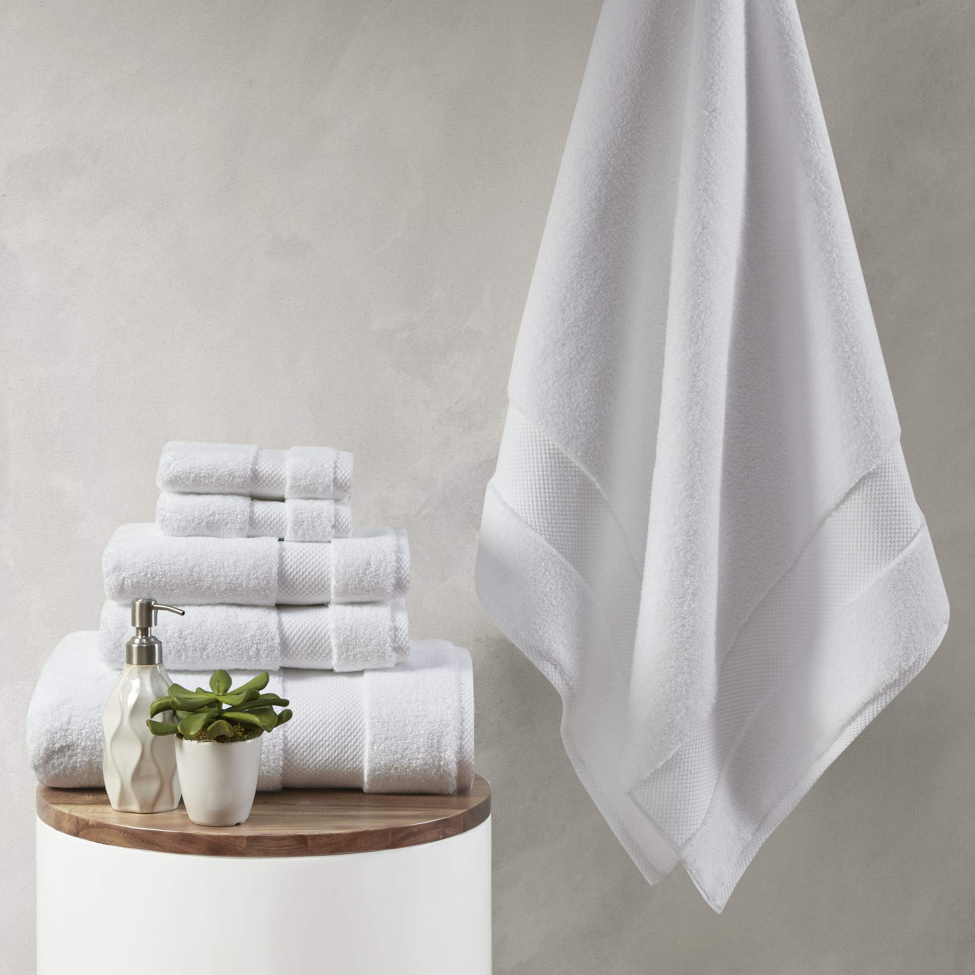 Madison Park Splendor 1000 GSM Cotton 6-Piece Luxury Bath Towel Set