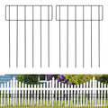 Jolof Store 10.8ft Pet Dog Fence – 10 Panel Metal Garden Border Barrier