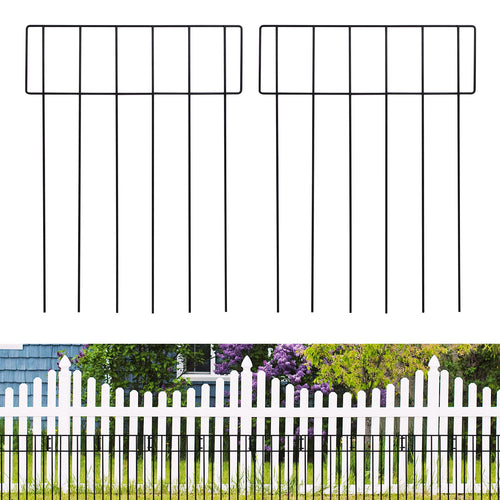 Jolof Store 10.8ft Pet Dog Fence – 10 Panel Metal Garden Border Barrier