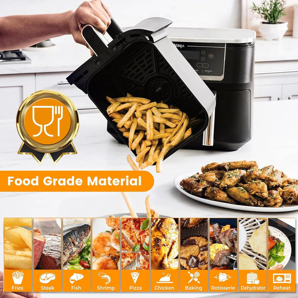 GCQ Air Fryer Crisper Plate for Ninja Foodi AF400UK AF500UK – 2 Pack