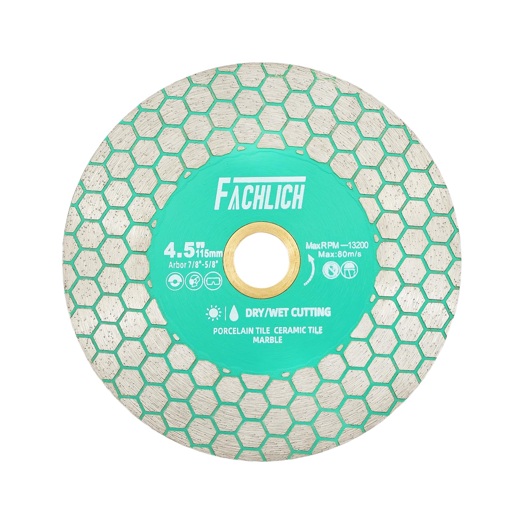 FACHLICH 115mm Diamond Tile Cutting Disc for Porcelain and Marble