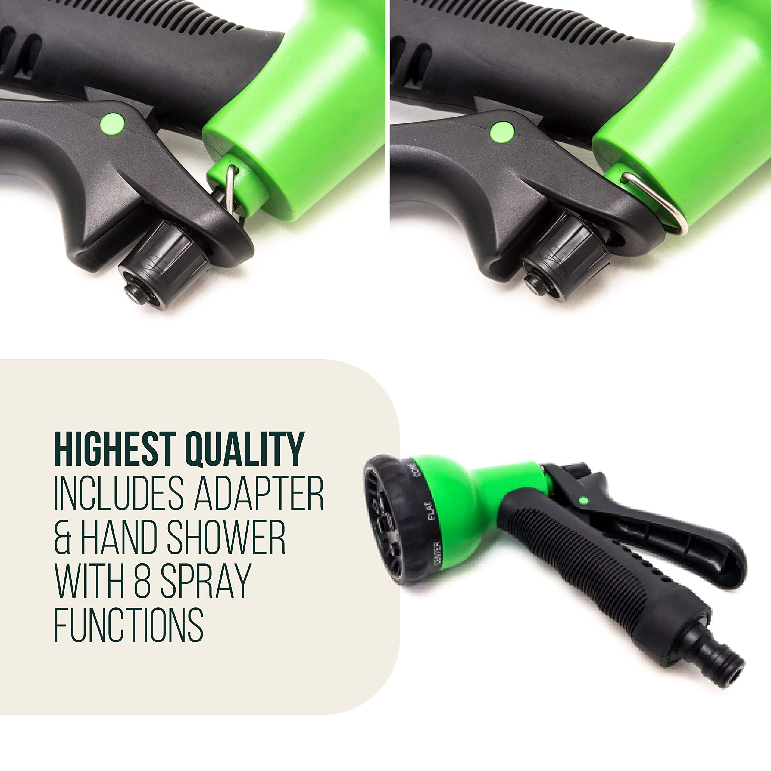 Expandable Garden Hose – Flexible 15m Watering Set with 8-Spray Nozzle
