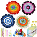 BUOKKON Crochet Kit for Beginners - DIY Coaster Set with Video Tutorials