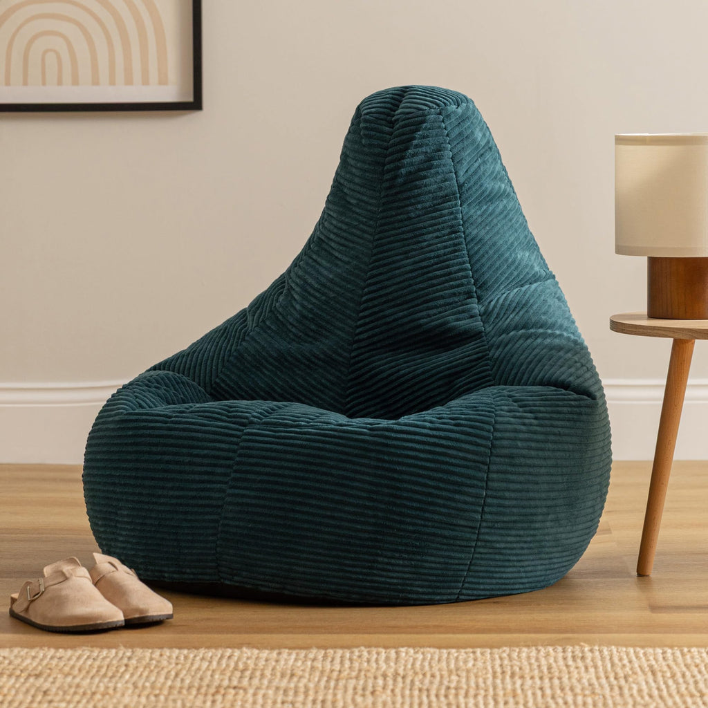 icon Dalton Cord Bean Bag with Filling Included, Set of 2, Teal - image 3