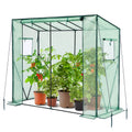 Ohuhu Walk-in Tomato Greenhouse | Portable PE Plant Shed with Zippered Door