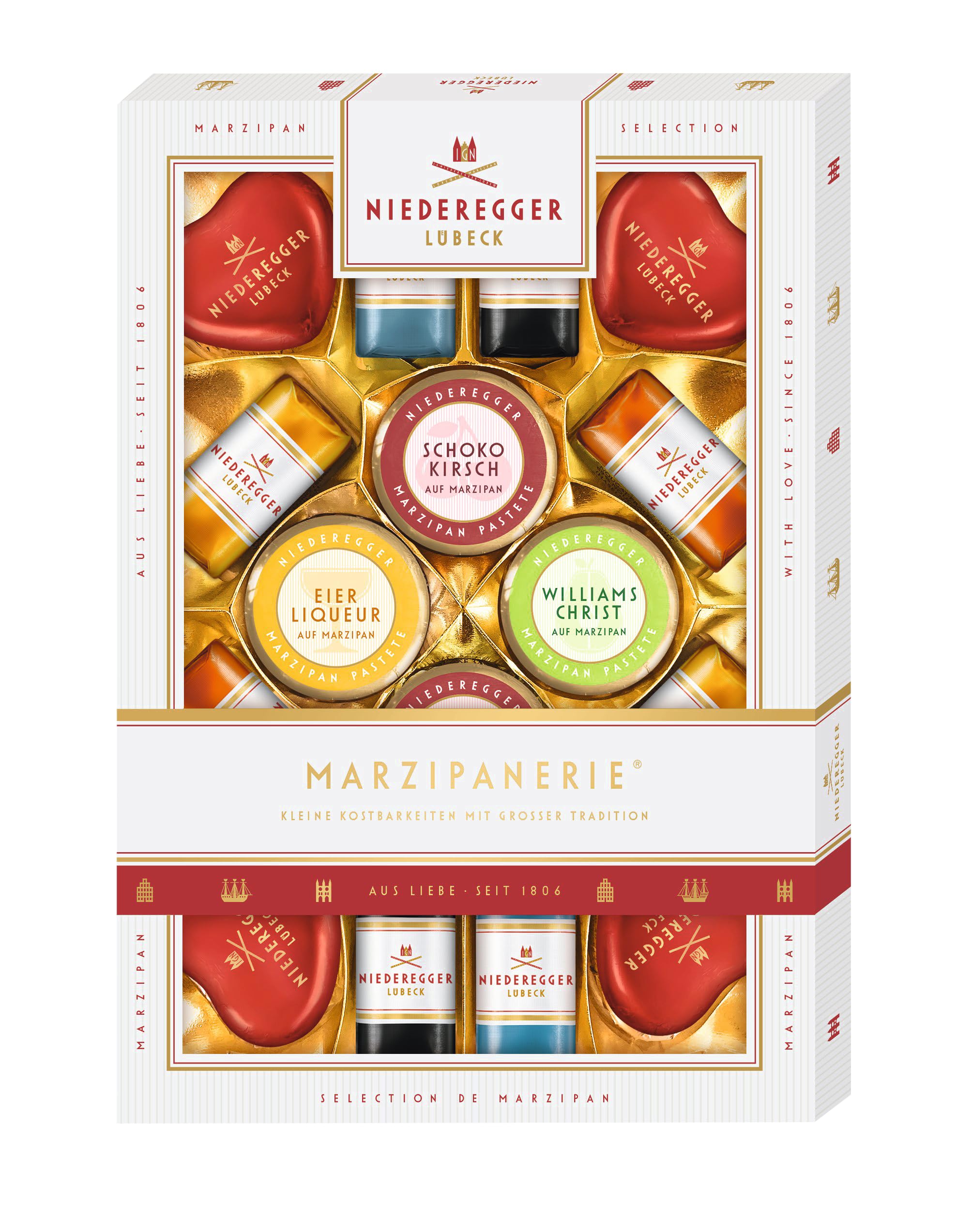 Niederegger Marzipanerie - Assorted Marzipan Chocolate Gift Box, 206g