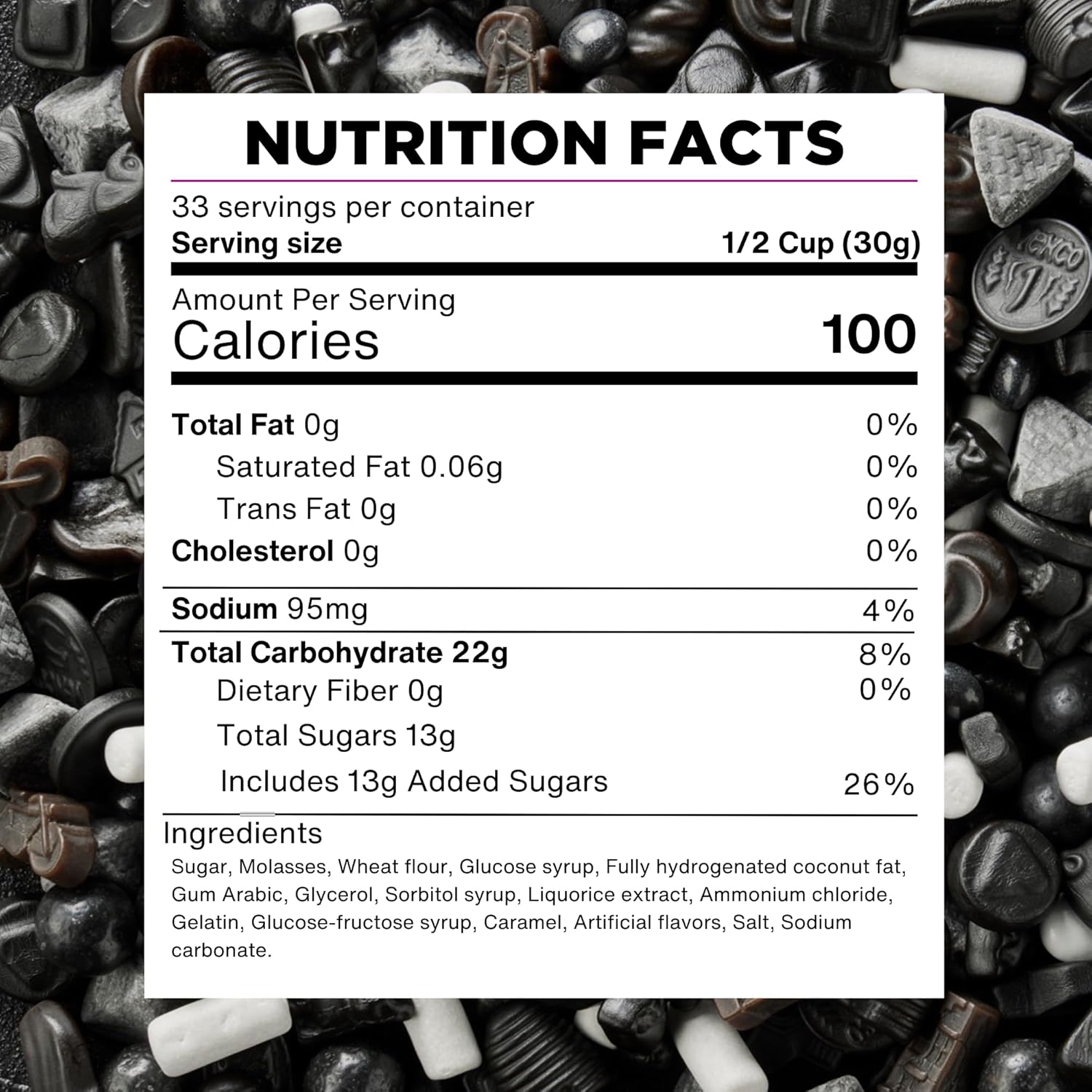 Venco Muntendrop Black Licorice Coins – Salted Salmiak Candy, 1kg