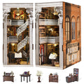 3D Wooden Book Nook Kit – DIY Miniature Bookend with LED Light