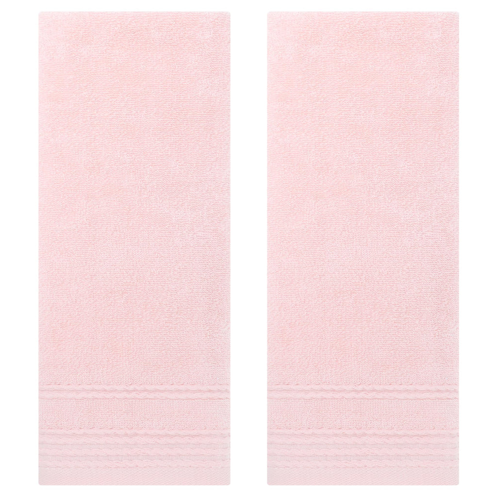 HMETOL Striped Comfort and Quick Drying Hand Towel Set 14 x 30 Inches