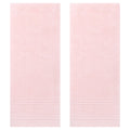 HMETOL Striped Comfort and Quick Drying Hand Towel Set 14 x 30 Inches