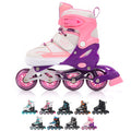 Meteor Kids Inline Skates – Adjustable Roller Blades with ABEC 7, Pink