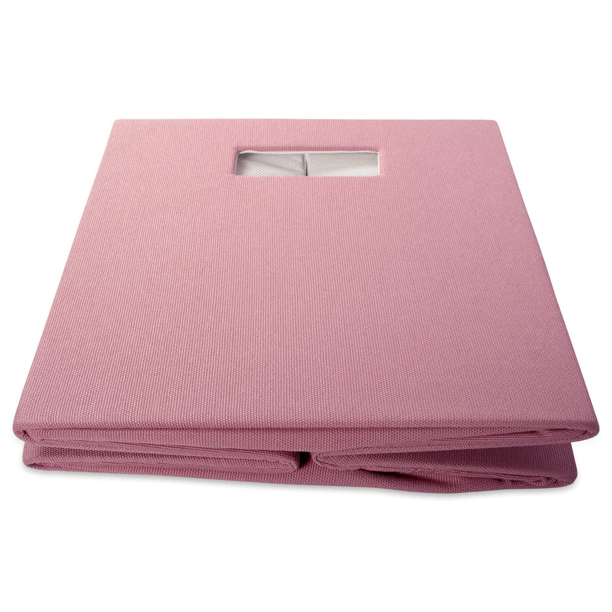 DII Hard Sided Collapsible Fabric Storage Container for Nursery, Offices, & Home Organization, 13x13x13" - Solid Rose