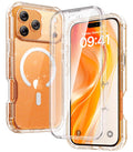 Diaclara iPhone 17 Pro Case - MagSafe Full Body Clear Glitter Cover