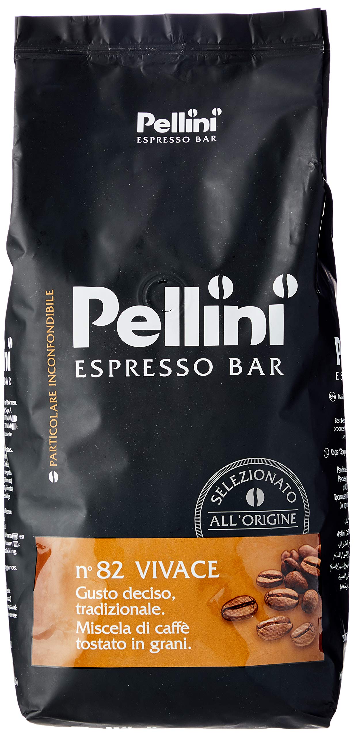 Pellini No. 82 Vivace Roasted Coffee Beans – Italian Espresso - 1kg