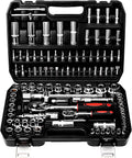 TLGREEN 108-Piece CR-V Socket Set | 1/4" & 1/2" Drive Mechanic Tool Kit