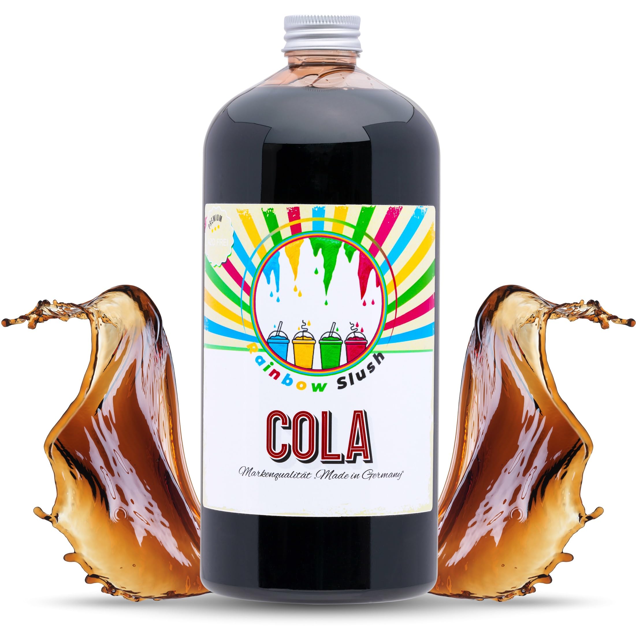 Rainbow Slush Cola Syrup – 1L AZO Free Slushy Machine Concentrate