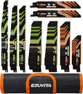 EZUVITA 36-Piece Reciprocating Saw Blade Set for Wood & Metal Cutting