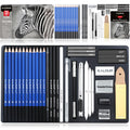 Kalour 36-Piece Professional Drawing Sketching Pencil Set with Charcoal