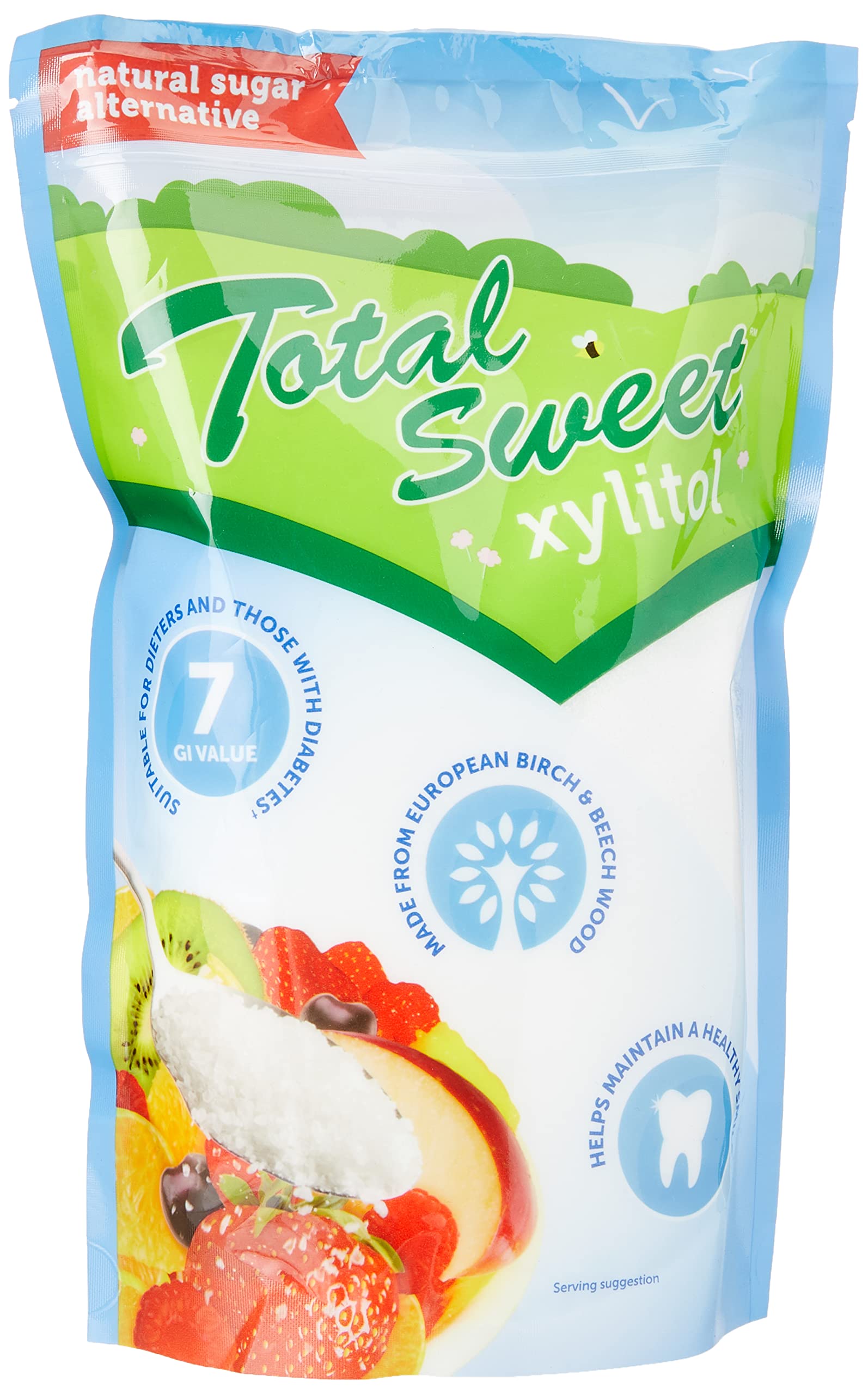 Total Sweet 100% Natural Xylitol – Low GI Sugar Alternative, 1kg