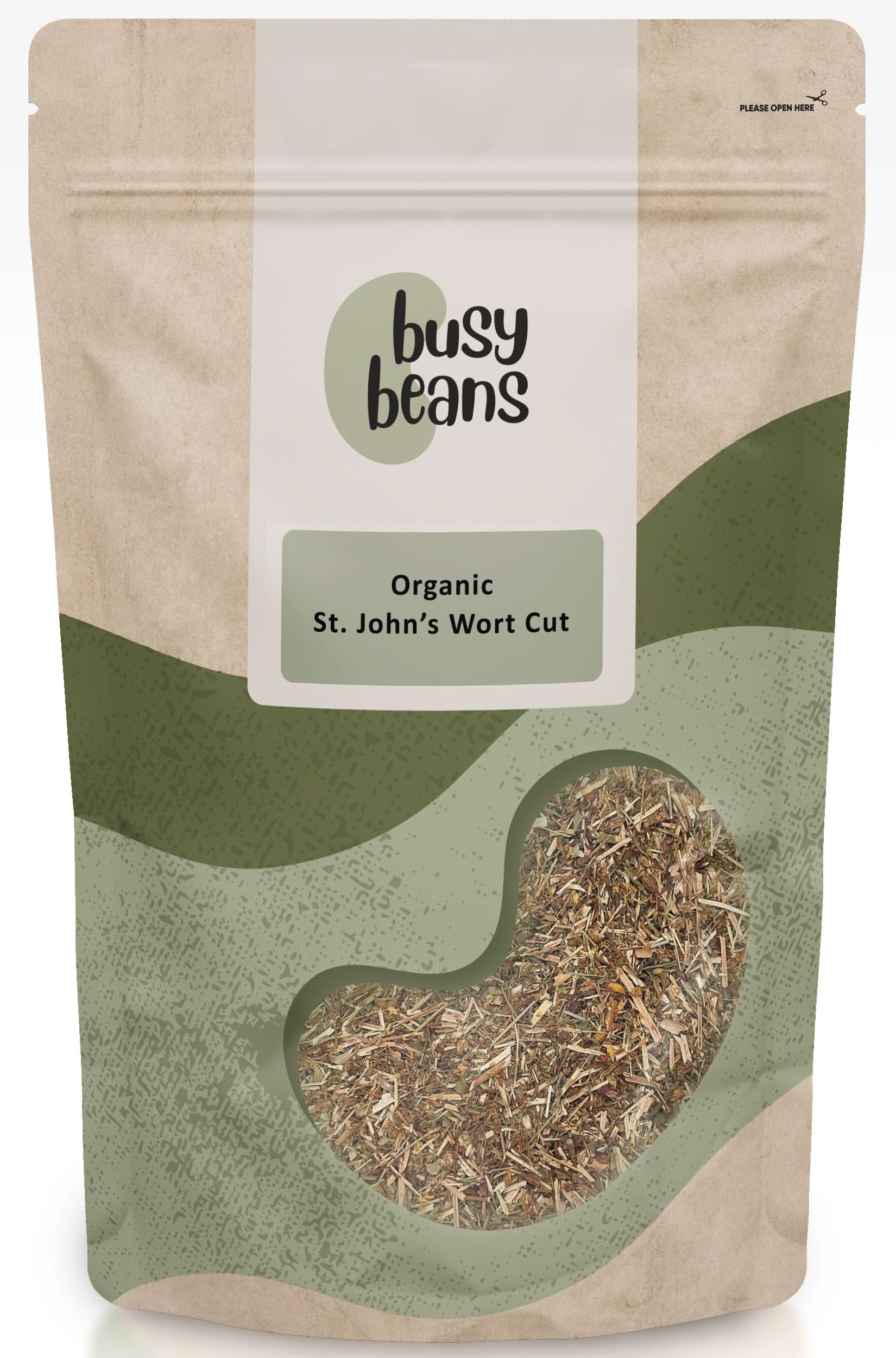 Busy Beans Organic St. John's Wort Tea | Loose Leaf Herbal Tea - 250g