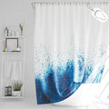 Drophop Maritime Shower Curtain | 240x200cm Dark Blue Anti-Mould Textile