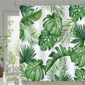 Bonhause Tropical Leaves Shower Curtain | Waterproof Polyester - 180x180cm