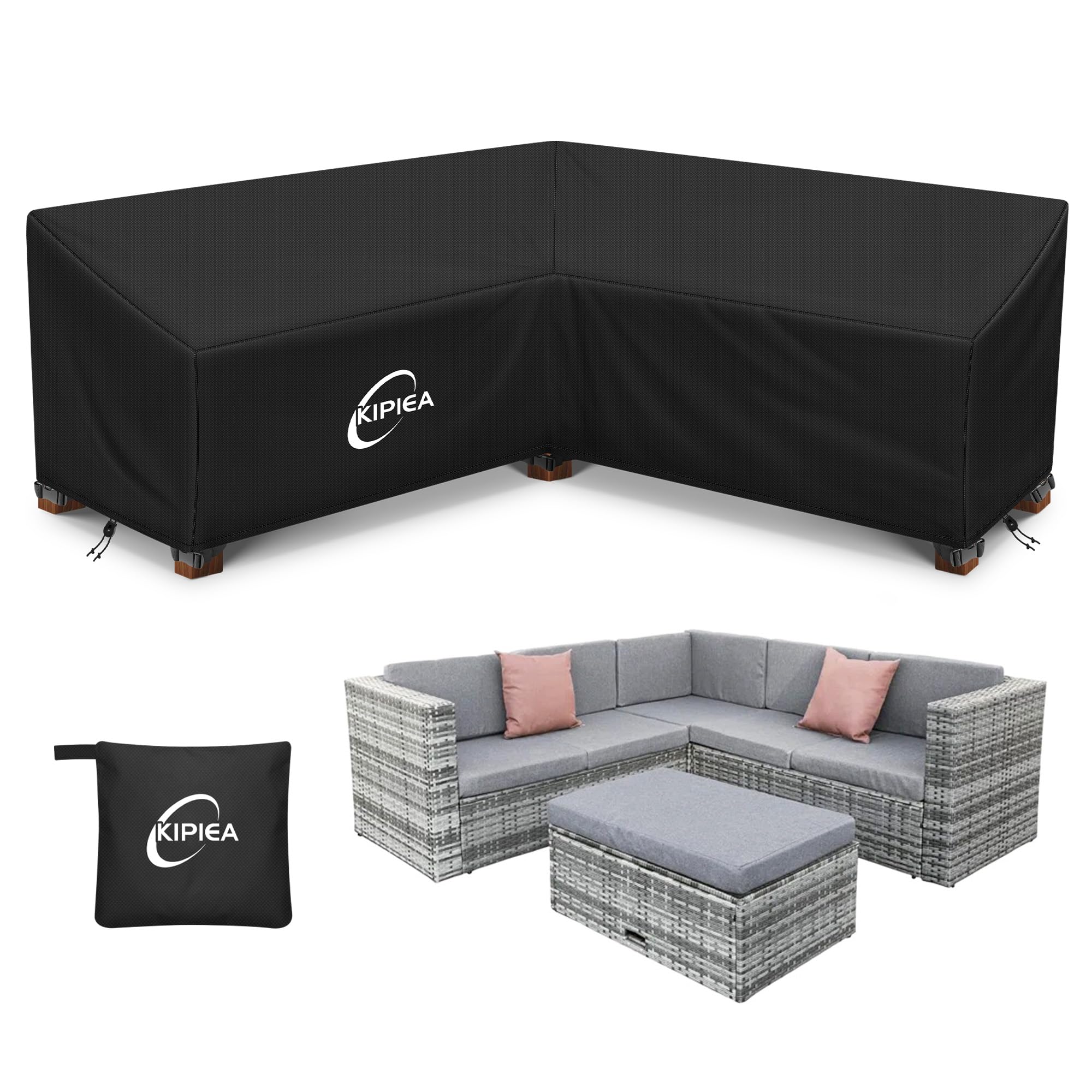 Kipiea V-Shaped Garden Furniture Cover | 420D Waterproof Oxford Fabric